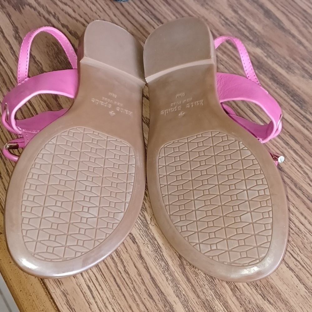 Kate Spade New York Leather Thong Sandals In Carolina Pink Size 6 1/2, NWOT - Picture 4 of 5